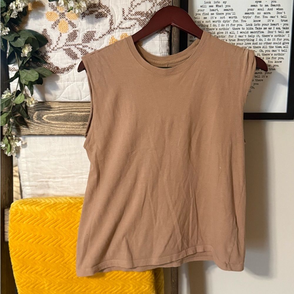 Abercrombie & Fitch Tan Muscle Tee